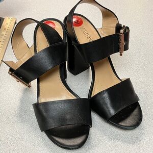 Michael Kors Black Leather Heels